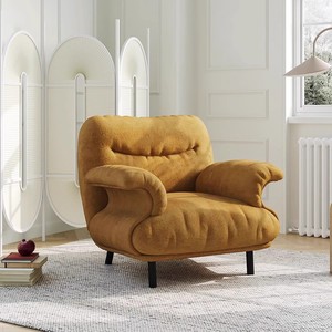 Chaise longue nordique-Couchette convertible et chaise longue pour les petits espaces | <span class=keywords><strong>Fauteuil</strong></span> en tissu <span class=keywords><strong>design</strong></span> - Product Image 5