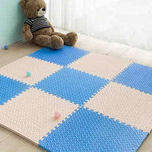 LTP White Color Puzzle Floor Tatami Mats EVA Soft Play Mats Waterproof Puzzle EVA Foam Floor Mat