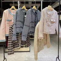 Jaket Wanita Gaya Baru Musim Gugur Dingin 2022, Aroma Harum, Trendi, Bekas Diskon, Bahan Poliester/Katun