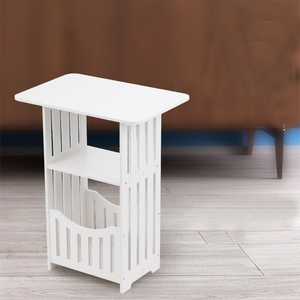 <strong>Side</strong> <strong>Table</strong>, <strong>White</strong> Modern Home Decor Coffee and Tea <strong>Table</strong> for Living Room, Bedroom and Balcony - Product Image 4