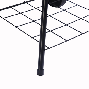 Parrilla de Carbón para Asar con Tapa Redonda, Regulador de Aire, Ruedas, Cenicero y Rejilla de Almacenamiento Inferior - Product Image 4