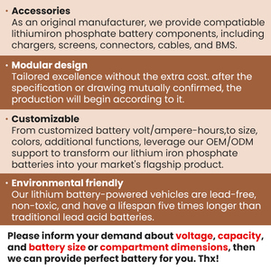 Batería de Repuesto Directa para Carro de Golf con Protección Inteligente BMS, Batería de Litio de 72v 105ah con <span class=keywords><strong>3</strong></span> Años de Garantía - Product Image 6