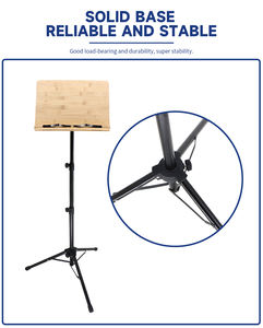 Soporte de partituras de orquesta ajustable, pequeño soporte de libro de música de madera, Atrill Para patituras para instrumento Musical - Product Image 6