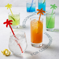 Agitateur à cocktail en plastique robuste de qualité commerciale, durable, épais et renforcé pour bar, café, restaurant