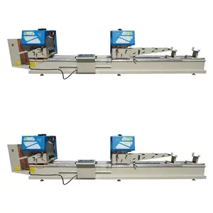 Đôi đầu tự động uPVC cửa sổ cửa cắt nhôm Cutter hồ sơ miter Saw máy