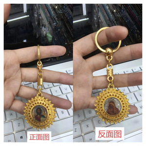 พวงกุญแจจี้ระฆังทองวินเทจ โลหะผสมสังกะสี ของขวัญสำหรับทุกเพศ สไตล์ยุโรป - Product Image 2