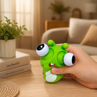 Vente Flash : Jouet Squishy Insecte Amusant à Grands Yeux, Yeux Fixes, Créatif, Anti-Stress, Décompression, Fidget pour Enfants