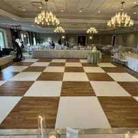 Scène de danse portable pour mariage, système de dalles emboîtables