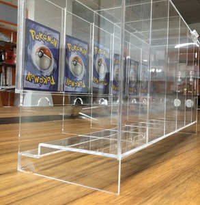 6 Steckplätze Klarer Acryl PTCG Tcg Booster Pack Spender 3ft Deop Proof Test Poke Mon - Product Image 2