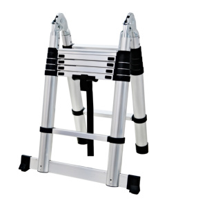 <span class=keywords><strong>Escalera</strong></span> Telescópica Multiusos de Aluminio 3.8M/12.5FT, Tipo A, 12 Peldaños, Resistente, Alcance de 3800mm para Hogar y Sitio de Trabajo - Product Image 3