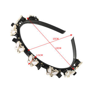 Double Bangs Hairstyle Make up Hairpins Unisex Alice Pearls Elegant Hairbands Hommes Femmes Sports Headband Fashion Hair Accessories - Product Image 6