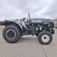 Tracteur agricole léger 4x4 multifonctionnel de 50 CV à roues, idéal pour serres et labourage, directement de l'usine