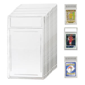 Boîtier de protection en acrylique transparent scellé par ultrasons pour cartes gradées, qualité collectionneur, pour cartes de sport à collectionner et présentation stylée - Product Image 1