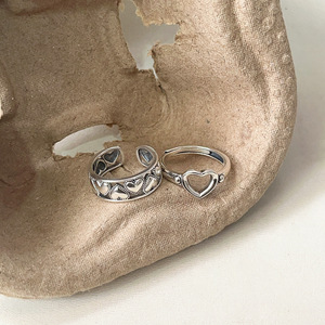 Yinruitai S925 Sterling Silver Heart <b>Open</b> <b>Ring</b> For Women Everyday Wear Jewelry Fine <b>Ring</b> - Product Image 2