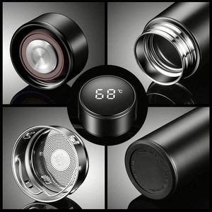 Bouteille d'eau intelligente 500 ml en acier inoxydable 304/316 avec affichage LED et rappel pour boire, modèle 2025, vente chaude - Product Image 6