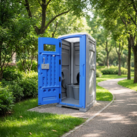 Toilettes portables en plastique HDPE pour parcs, sanitaires publics extérieurs, toilettes préfabriquées mobiles