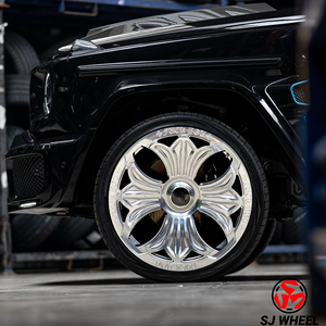 SJ ล้อสำหรับรถเบนซ์รุ่น Maybach รุ่น21 <span class=keywords><strong>22</strong></span> 23นิ้วหรูหราหรูหราสไตล์หัวใจโครเมี่ยมขัดเงาสำหรับ Mercedes G Class Maybach - Product Image 6