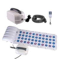 Alfombrilla de Baño de Burbujas de PVC, Colorida, Silenciosa, con Luces de Hidroterapia, Control Remoto, 6 Velocidades Ajustables, Burbujas Duraderas