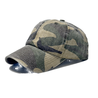 Gorra de Camuflaje Lavada, Gorras con Logotipo Personalizado, Gorras Deportivas para Hombre, Gorra de Béisbol Lisa de 6 Paneles de Alta Gama