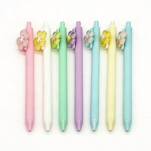 Flower Charm Cartoon Ballpoint Pen Custom Logo UV Printing Portable Design-<b>Cute</b> Fashion Color Clip Promotional Gift Wholesale - Product Image 2