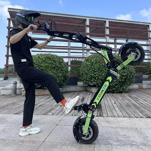 New Design Foldable Fast E Scooter EBS 11 Inch 52V Trotinette Electrique Dual Motors citycoco scooter electrique 5000w With Seat