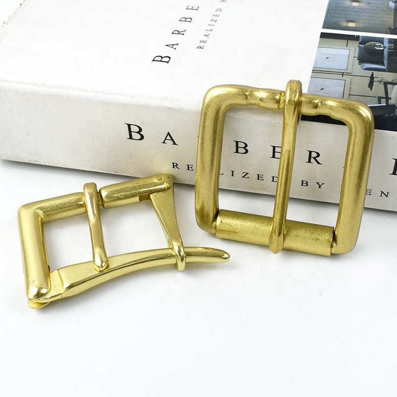 Meetee ZK827 40mm Pure Brass Quick Top Open Men's Belt Buckles