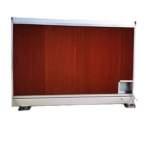 Coussin de refroidissement en <span class=keywords><strong>nid</strong></span> <span class=keywords><strong>d</strong></span>'<span class=keywords><strong>abeille</strong></span> avec rideau humide intégré dans un cadre en alliage <span class=keywords><strong>d</strong></span>'aluminium pour les fermes <span class=keywords><strong>d</strong></span>'aquaculture en serre - Product Image 4