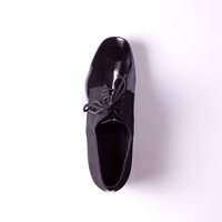 Pointure US 4.5-13.5 Hauteur du talon 2.5cm Chaussures de danse latine salsa professionnelles pour hommes en cuir verni noir confortables pour l'intérieur