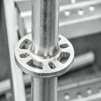 Accesorios de andamios de anillo de acero de alta resistencia, sistemas de andamios de anillo galvanizados en caliente para construcción