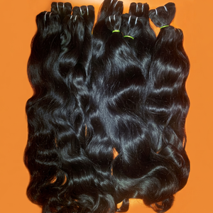Extensiones de Cabello Humano Virgen Remy Ondulado, Ondas de Aspecto Natural para Mujeres, Fácil Aplicación, Volumen, Longitud y Estilismo de Belleza - Product Image 1