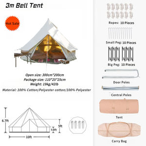 2025 nouveau luxe 3M 4M 5M 5 personnes hiver chaud mongol toile extérieur Glamping Camping yourte <span class=keywords><strong>maison</strong></span> cloche tente à <span class=keywords><strong>vendre</strong></span> - Product Image 2