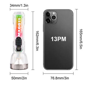 Không thấm nước đa chức năng USB sạc LED Đèn pin năng lượng mặt trời Torch ngân hàng điện cho cắm trại ngoài trời săn bắn đi bộ đường dài IP65 - Product Image 3