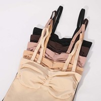 Waistdear Body sculptant amincissant léger pour femme, avec bretelles amovibles, sans coutures, effet remonte-fesses et contrôle du ventre, grandes tailles