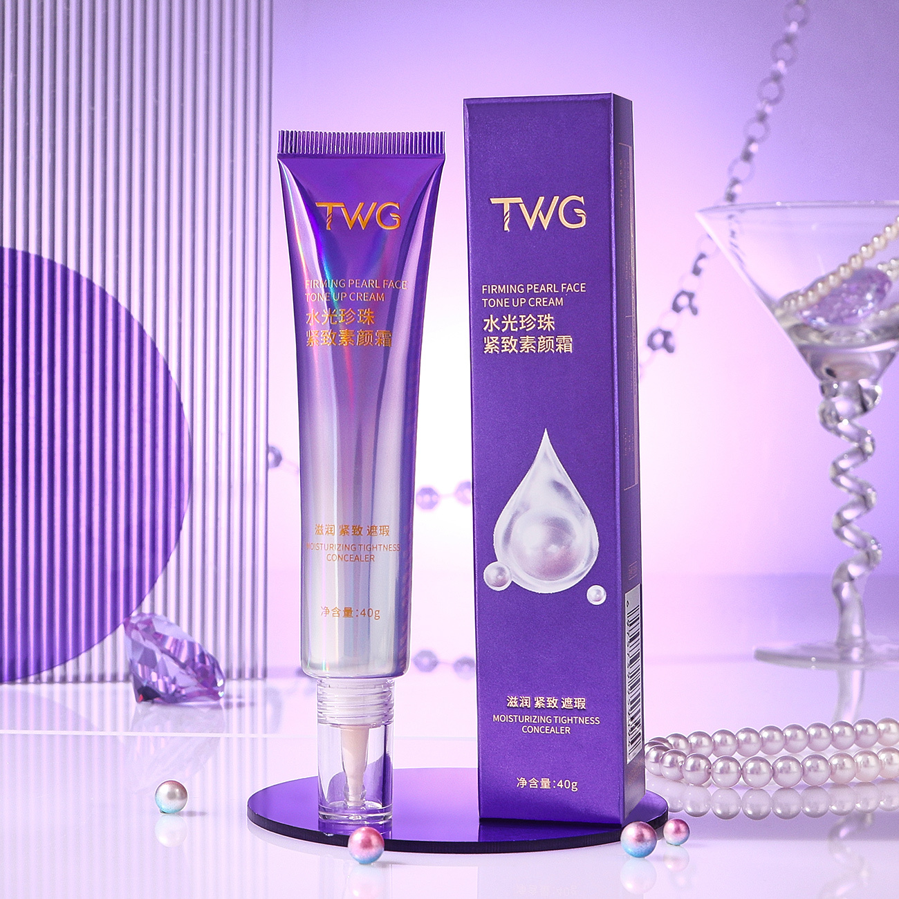 5909 TWG Pearl Brightening Skin Tone up Cream 40g