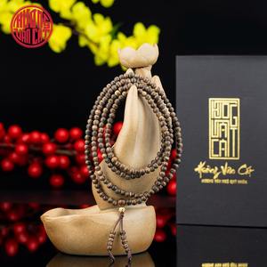 Bracelet en bois d'agar rare, 216 perles de 4 mm, entièrement coulant, authentique, en bois d'oud à haute teneur en résine, Mala de prière, fait main, de luxe - Product Image 1