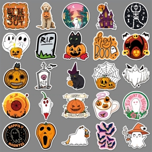 Pegatinas Divertidas de Halloween con Memes, Pegatinas de Calabaza Fantasma de Dibujos Animados para Botellas de Agua, Computadoras Portátiles y Recuerdos de Fiesta - Product Image 2