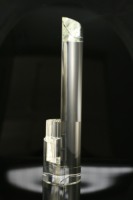 Trophée/Souvenir en Cristal de Forme Ovale Unique, Nouveau Design, Progression Stable, Personnalisable, Cadeau de Haute Qualité