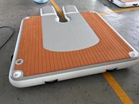 Plate-forme flottante gonflable de stationnement de jet-ski de quai d'aluminium de Supboard de l'eau avec le tapis d'Eva
