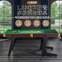 Table de billard miniature pliable de 6 pieds, table de snooker avec table à manger pour enfants