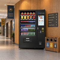 Distributeur automatique de boissons et de collations RUNYANG personnalisé avec écran tactile pour l'extérieur, avec lecteur de cartes