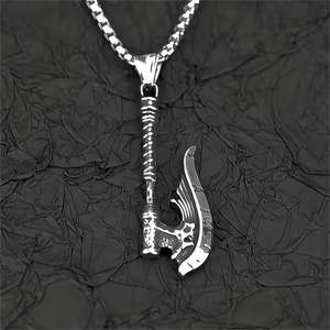 Collar con Colgante de Hacha de Acero Inoxidable para Hombre, Estilo Retro Hip Hop, Joyería Temática, Regalo, Accesorio de Moda - Product Image 2