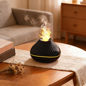 Nouveau Diffuseur d'Arômes à Brume Froide Ultrasonique USB Mini Flamme Humidificateur d'Air à Huiles Essentielles - Product Image 1