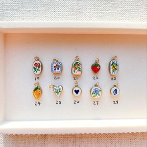 Ручная роспись, эмалевые подвески-шармы, позолоченные, в форме сердца, цветка, фрукта, бабочки, морепродуктов, для самостоятельного изготовления украшений, ожерелий, браслетов, аксессуаров - Product Image 5