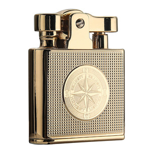 Encendedor metálico JOFI recargable, resistente al viento, para regalos empresariales, en colores brillante dorado, cromo, negro y níquel. - Product Image 1