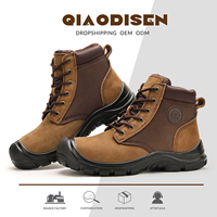 Bottes de sécurité industrielles S1P - Semelle en PU double densité, antidérapante, résistante à l'huile et à l'usure, chaussures de sécurité pour hommes avec embout en acier
