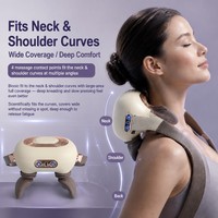 Masseur de cou 4D sans fil, appareil cervical, massage shiatsu des tissus profonds, relaxation des épaules et du corps pour hommes et femmes