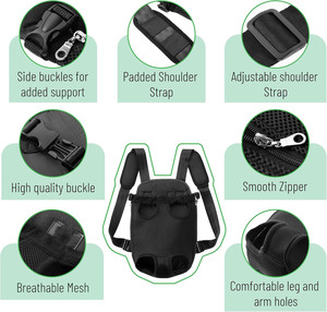 Breathable Mesh Pet Carrier Backpack Adjustable <b>Dog</b> Travel Bag Portable Small Medium Pet <b>Sling</b> for Outdoor Walking - Product Image 4