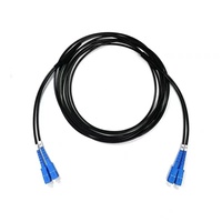 SC/APC SC/APC Kabel Patch Serat Optik Mode Tunggal Jumper Optik SIMPLEX 9/125um OS1/OS2 Kompatibel LSZH Putih 3m Modem