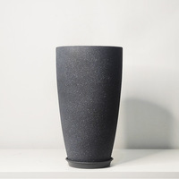 Grand pot de fleurs en plastique pour décoration intérieure/extérieure, design classique, pot de plantation pour jardin