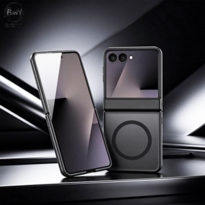<span class=keywords><strong>Coque</strong></span> de protection magnétique givrée effet peau pour Samsung <span class=keywords><strong>Galaxy</strong></span> <span class=keywords><strong>Z</strong></span> <span class=keywords><strong>Flip</strong></span> 8, vente en gros usine - Product Image 1